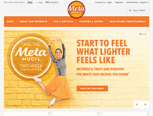 Tablet Screenshot of metamucil.com